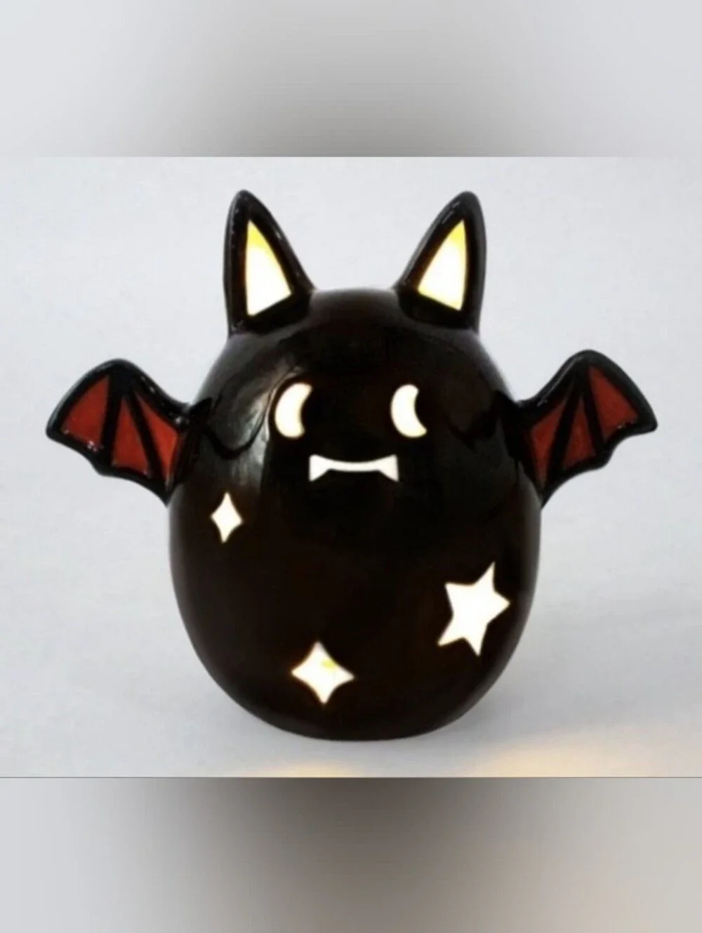 Target Ceramic Light Up Black Bat Halloween Decor